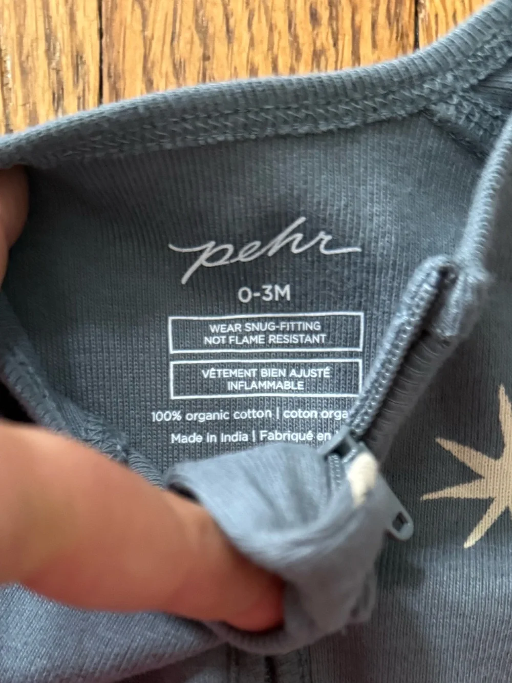 Pehr Star-Print Footed Sleeper - Size 0-3 Months - NWOT